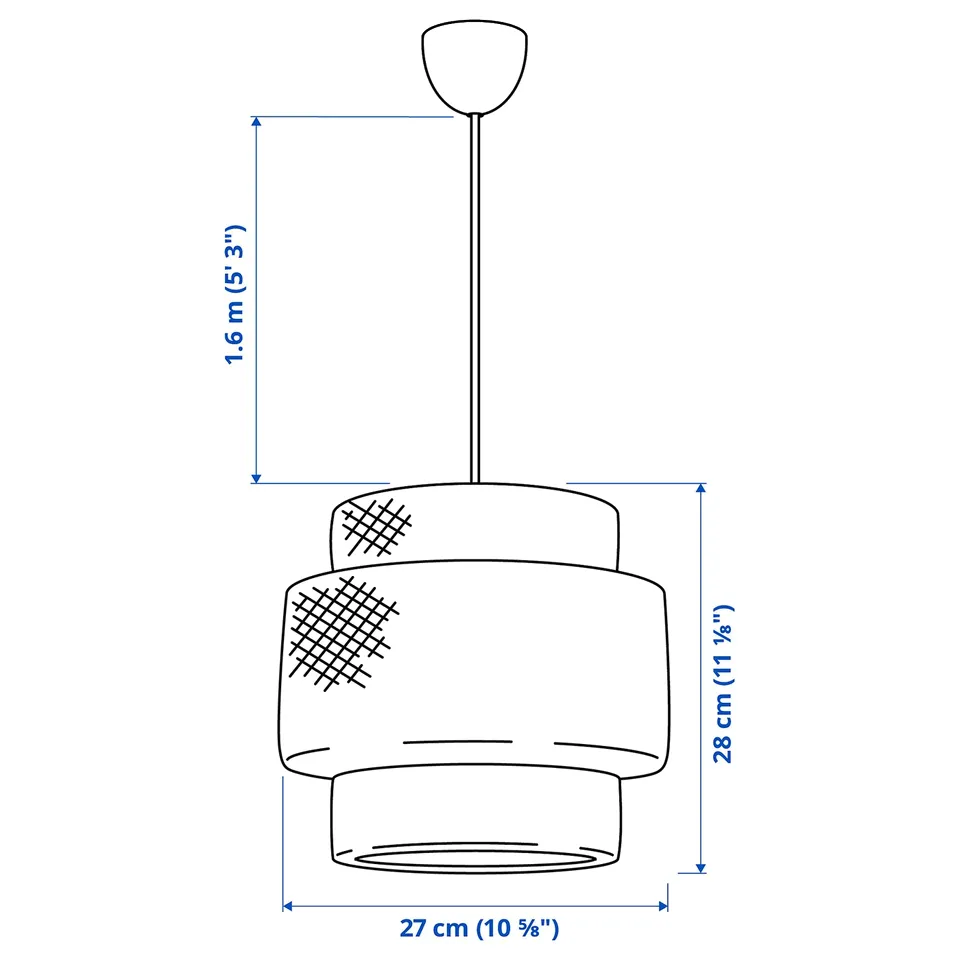 part: SINNERLIG pendant lamp