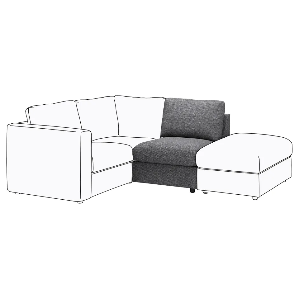 part: VIMLE cover for 1-seat section