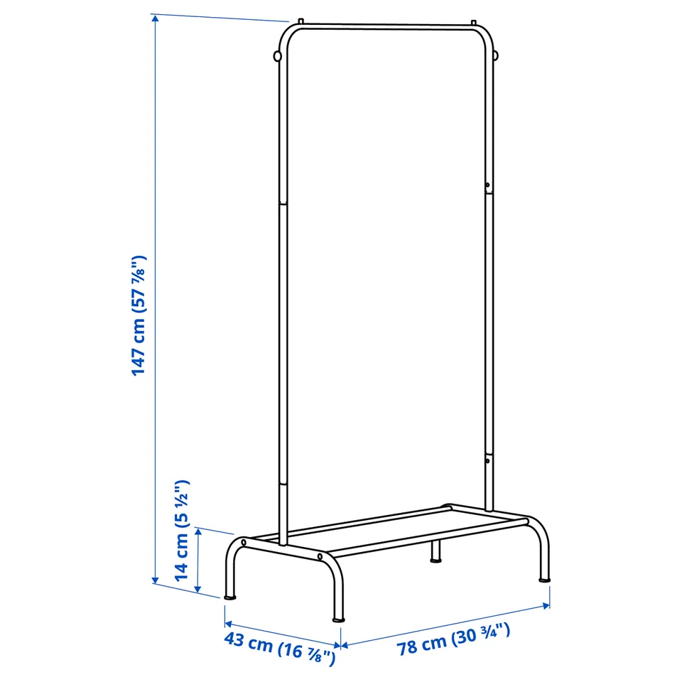part: BRUKSVARA clothes rack