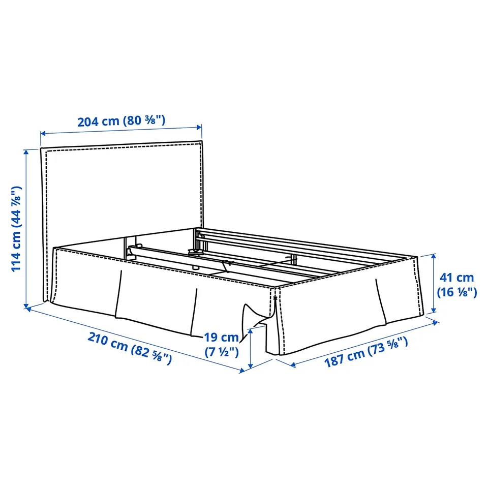 part: TÄRNKULLEN cover bed frame