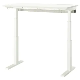 MITTZON desk sit/stand, electric white, 120x60 cm