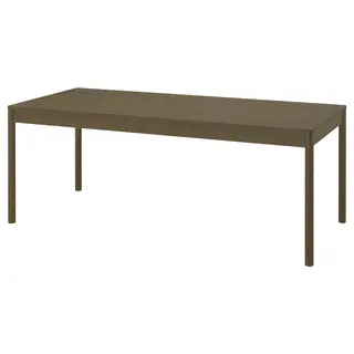TONSTAD table, brown stained oak veneer, 200x85 cm