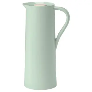 BEHÖVD vacuum flask, light green/beige, 1 l