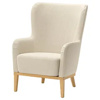 FAGERBACKEN cover for armchair, Knäbäck light beige