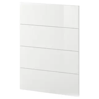 METOD 4 fronts for dishwasher, Ringhult white, 60 cm