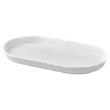 IKEA 365 + serving plate, white, 27x15 cm