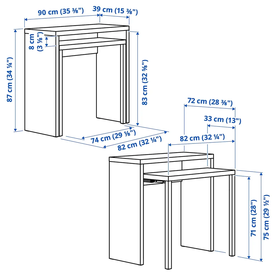Illustration with measurements for the product: LÄNGDHOPP.