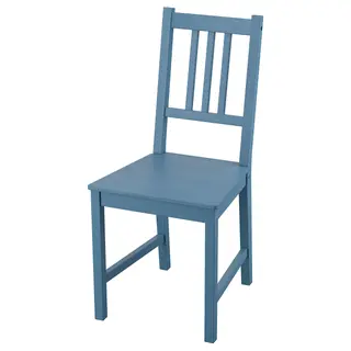 PINNTORP chair, blue stained/pine, Width 42 x Depth 49 x Height 90 cm