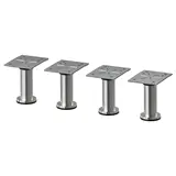 CAPITA leg, stainless steel, 8 cm