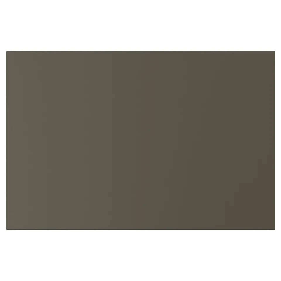 HAVSTORP flat-panel dark brown door with clean lines.