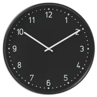 BONDIS wall clock, black, 38 cm