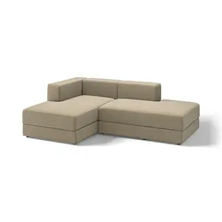 JÄTTEBO chaise longue modules, Johanneshov brown-beige, Depth 160 x Height 71 x Width 229 cm
