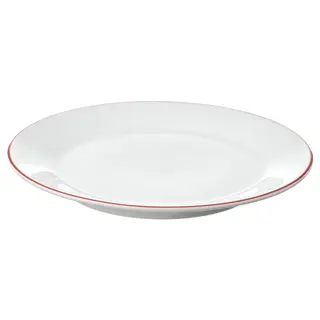 VINTERFINT side plate, white/red, 20 cm