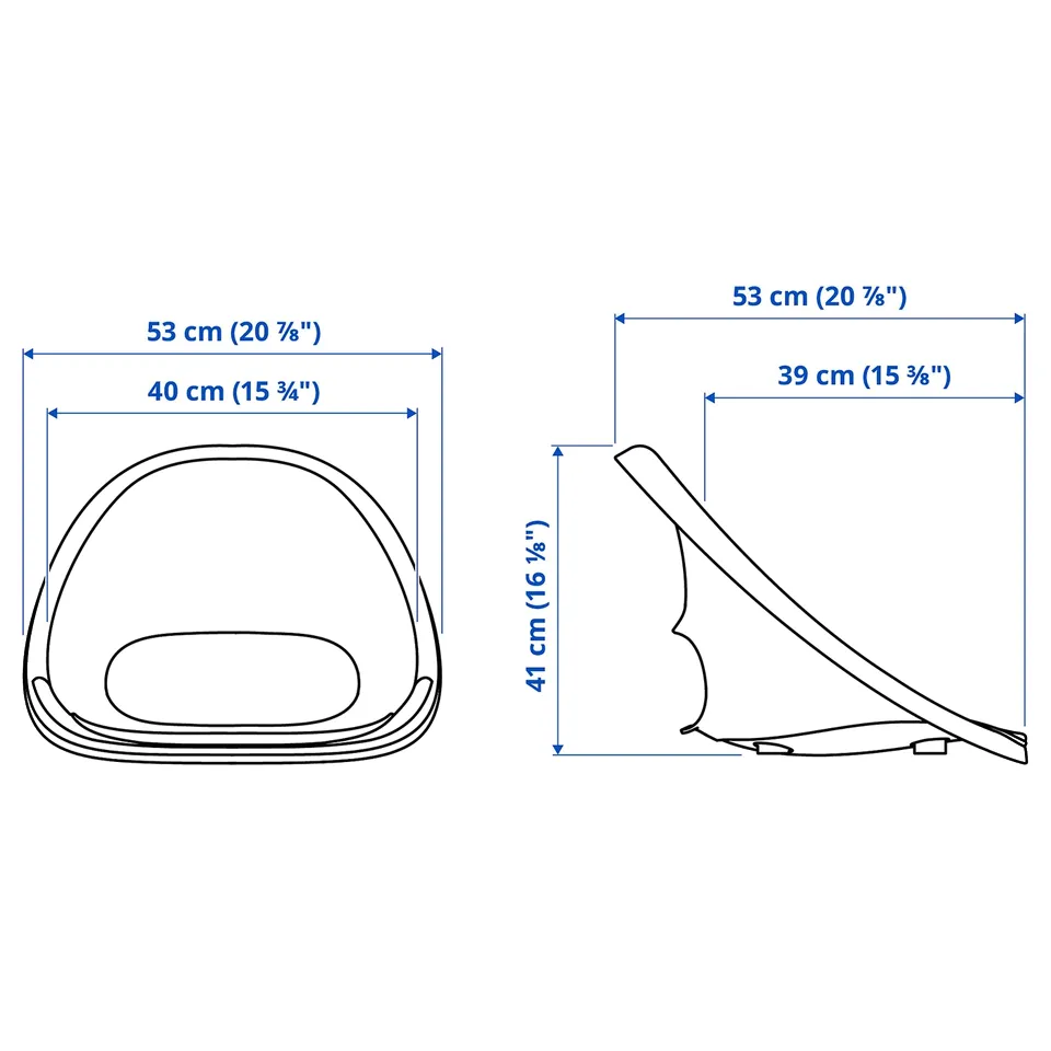 part: ELDBERGET seat shell