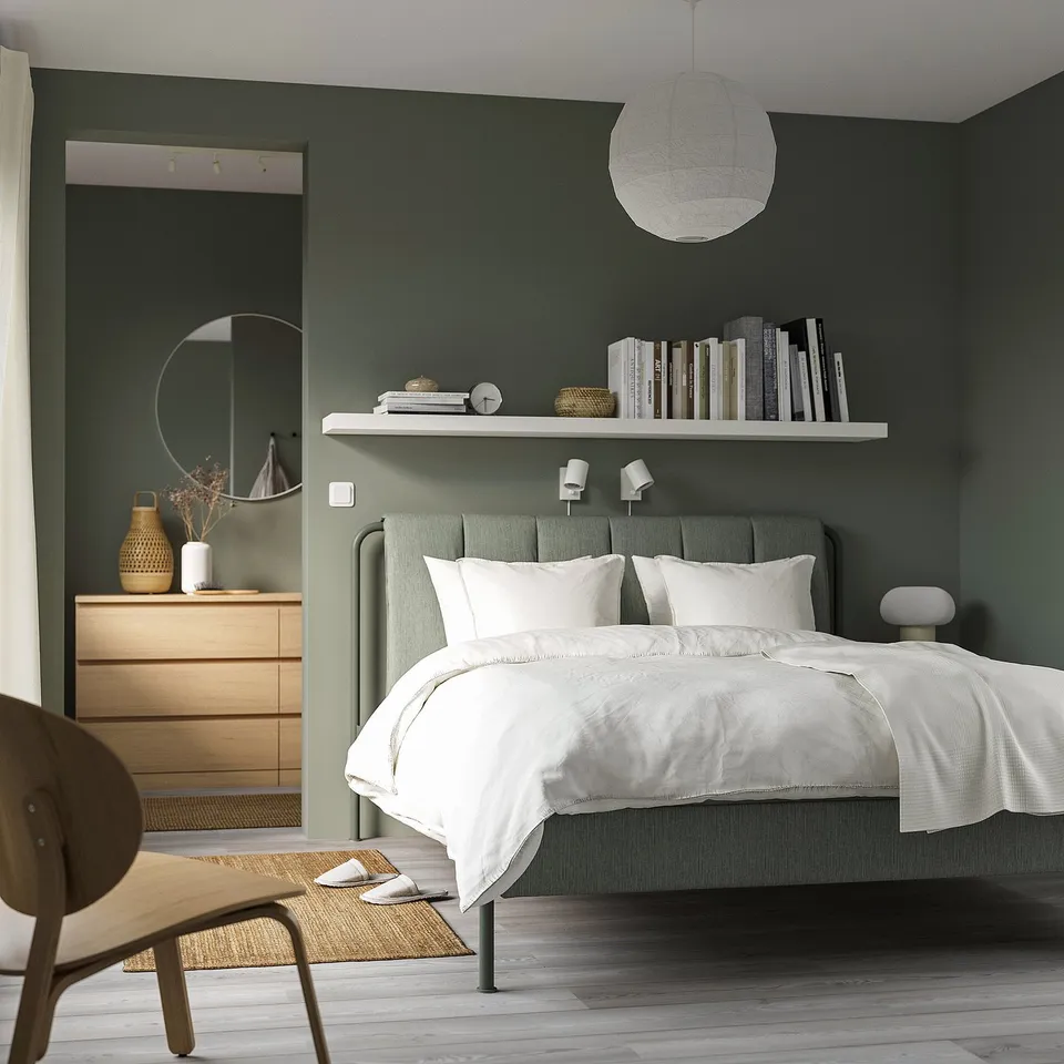part: TÄLLÅSEN upholstered bed frame