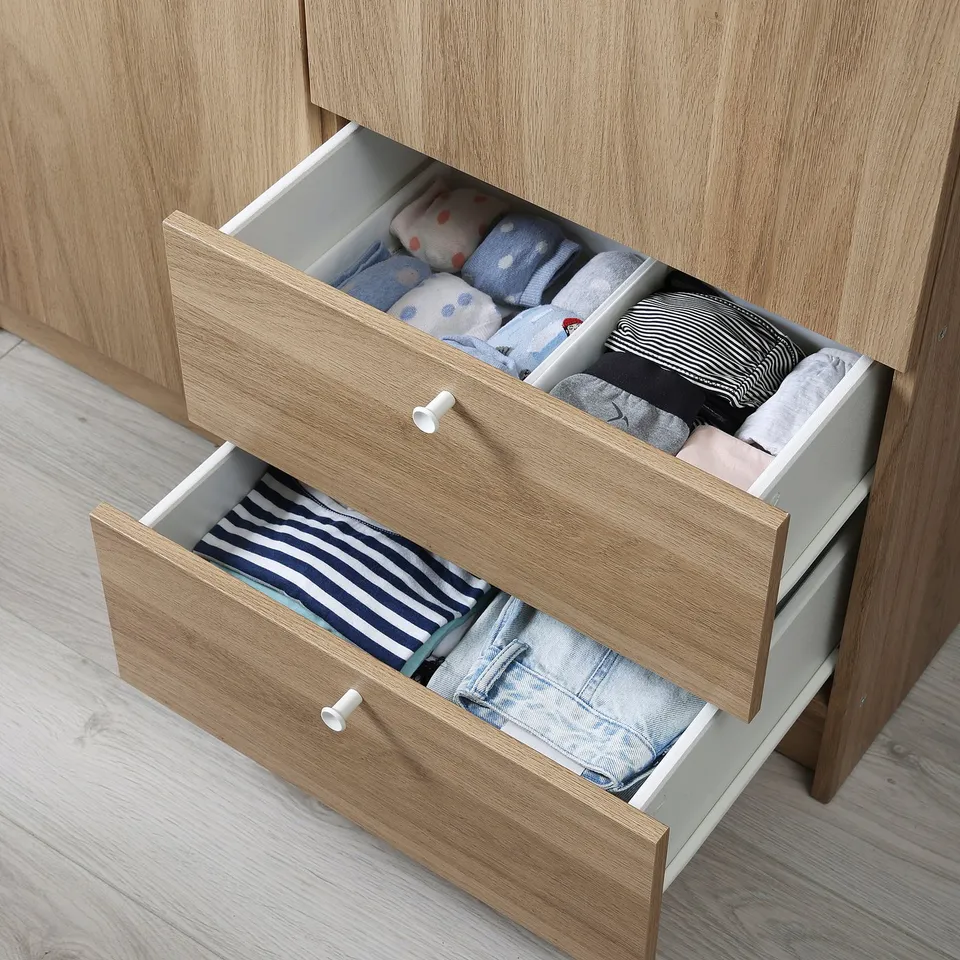 part: VILHATTEN wardrobe with 2 doors and 2 drawers