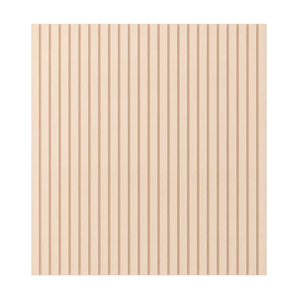 BJÖRKÖVIKEN: light birch wood veneer panel, rectangle, striped, modern scandi design.
