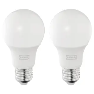 SOLHETTA LED bulb E27 470 lumen, globe opal white