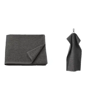 VÅGSJÖN Bath towel and hand towel