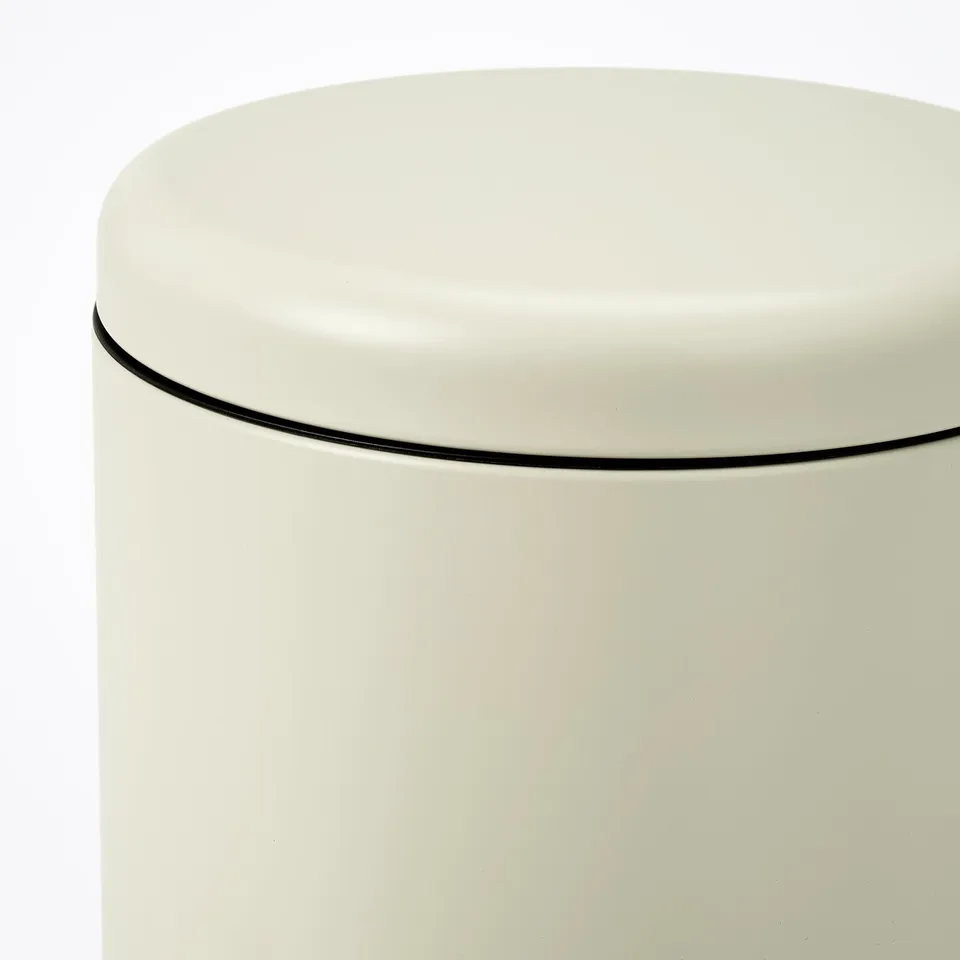 STENTRAPPA Pedal bin, light grey-beige, 9 l