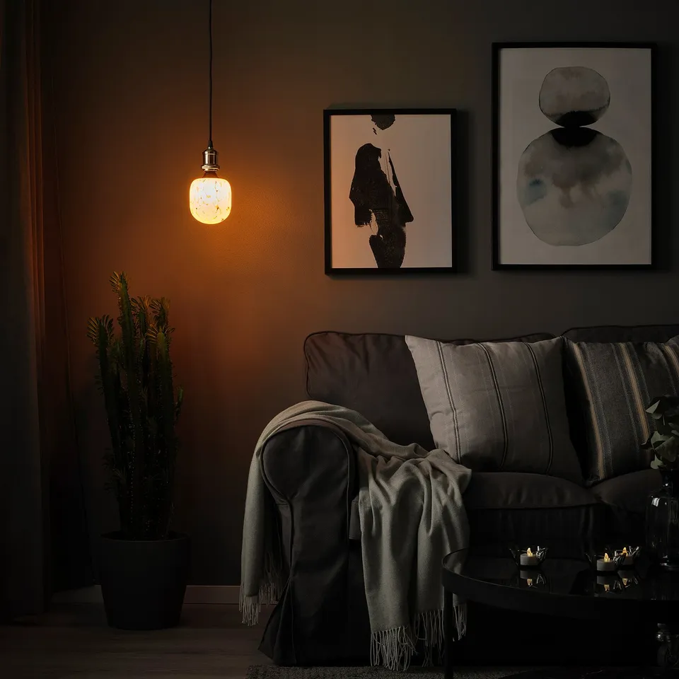 part: JÄLLBY / MOLNART pendant lamp with light bulb