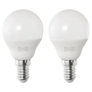 SOLHETTA LED bulb E14 470 lumen, globe opal white