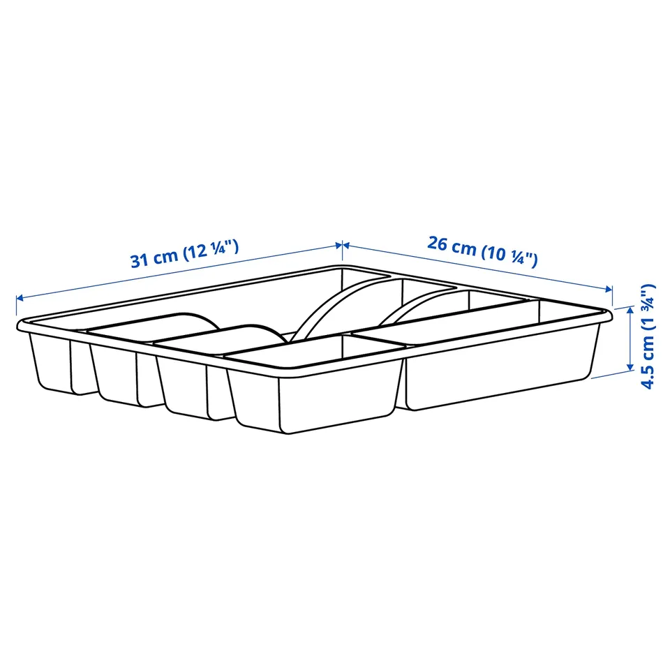 Illustration with measurements for the product: SMÄCKER.