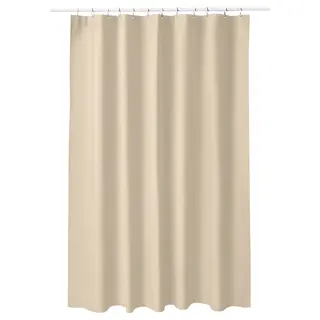 LUDDHAGTORN shower curtain, light beige, Length 200 x Width 180 cm