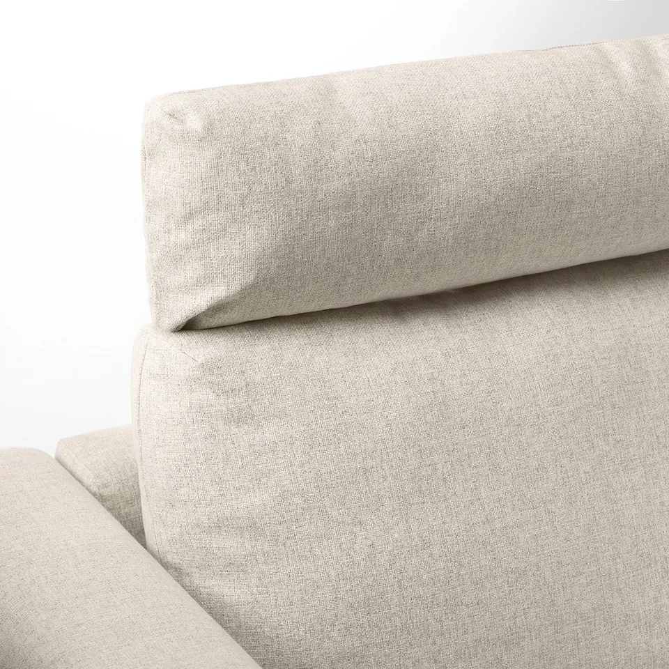 Soft, modern sofa with supportive cushions and plush upholstery.