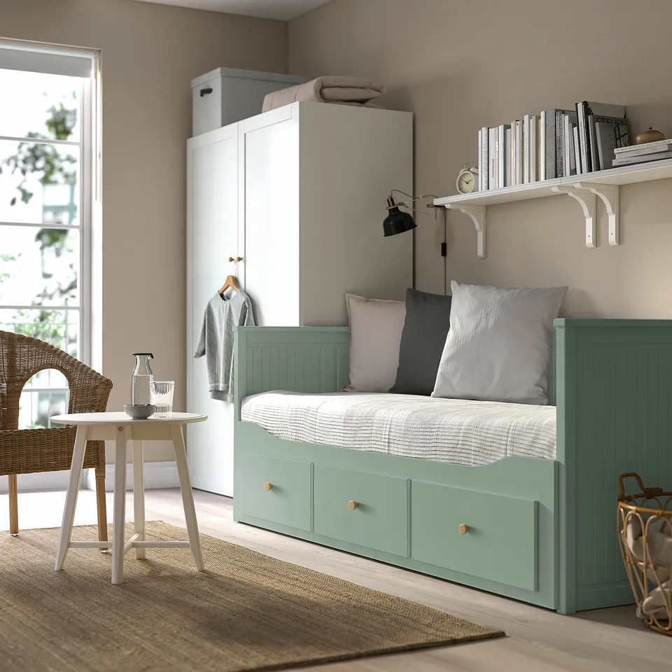 part: HEMNES day-bed frame with 3 drawers