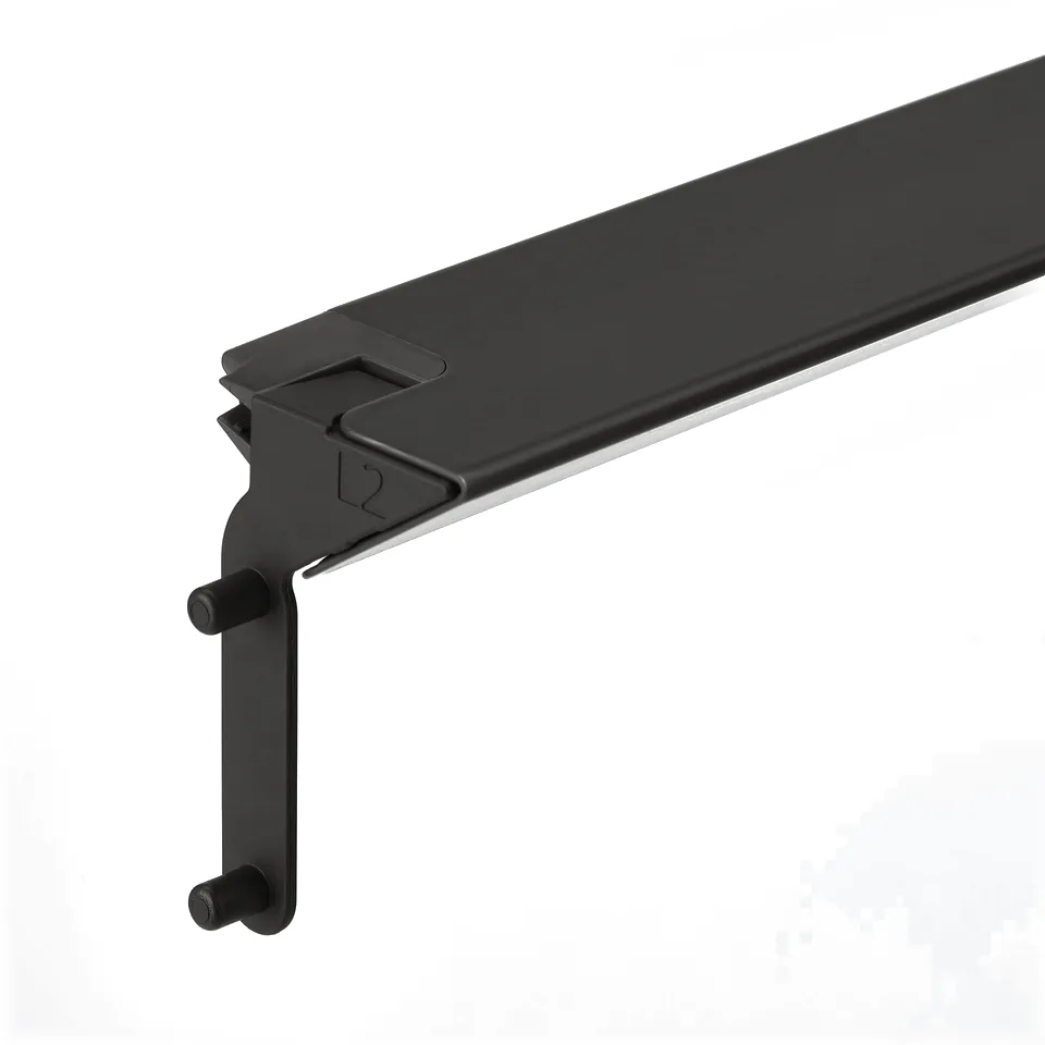 Clip-on led wardrobe light bracket