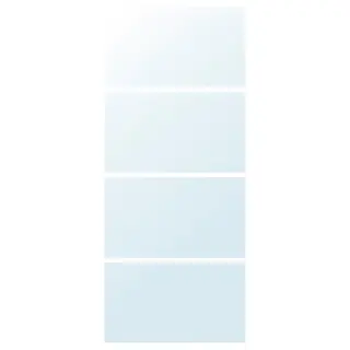 AULI 4 panels for sliding door frame, mirror glass, 100x236 cm