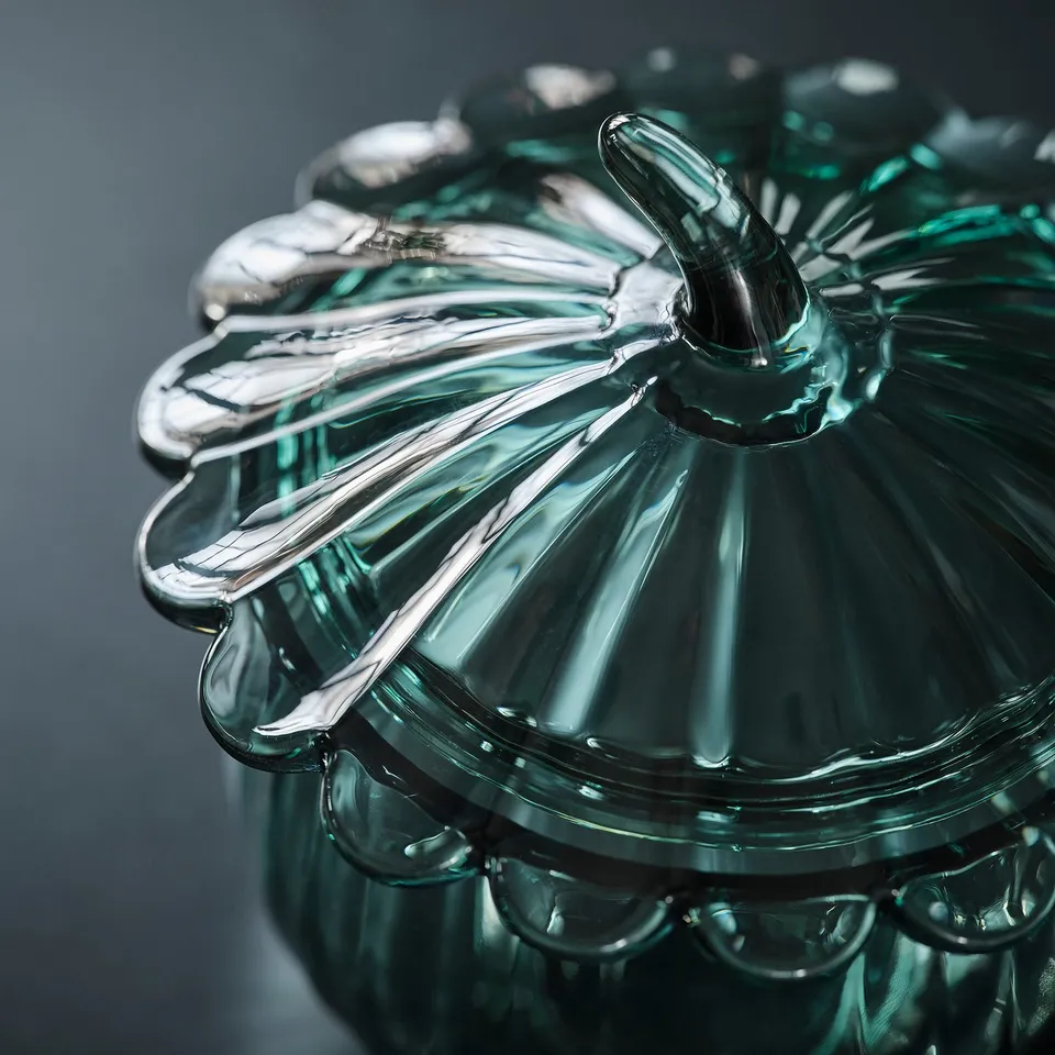 SNÖSISKA Bowl with lid, dark grey-green, 15 cm