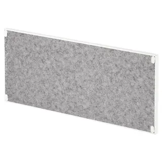 TROTTEN noticeboard, white, 76x33 cm