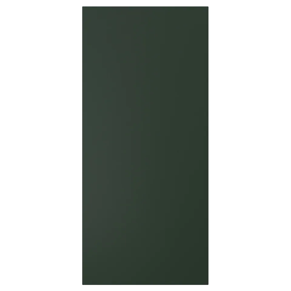 A dark green HAVSTORP kitchen cabinet panel with a smooth, rectangular surface.