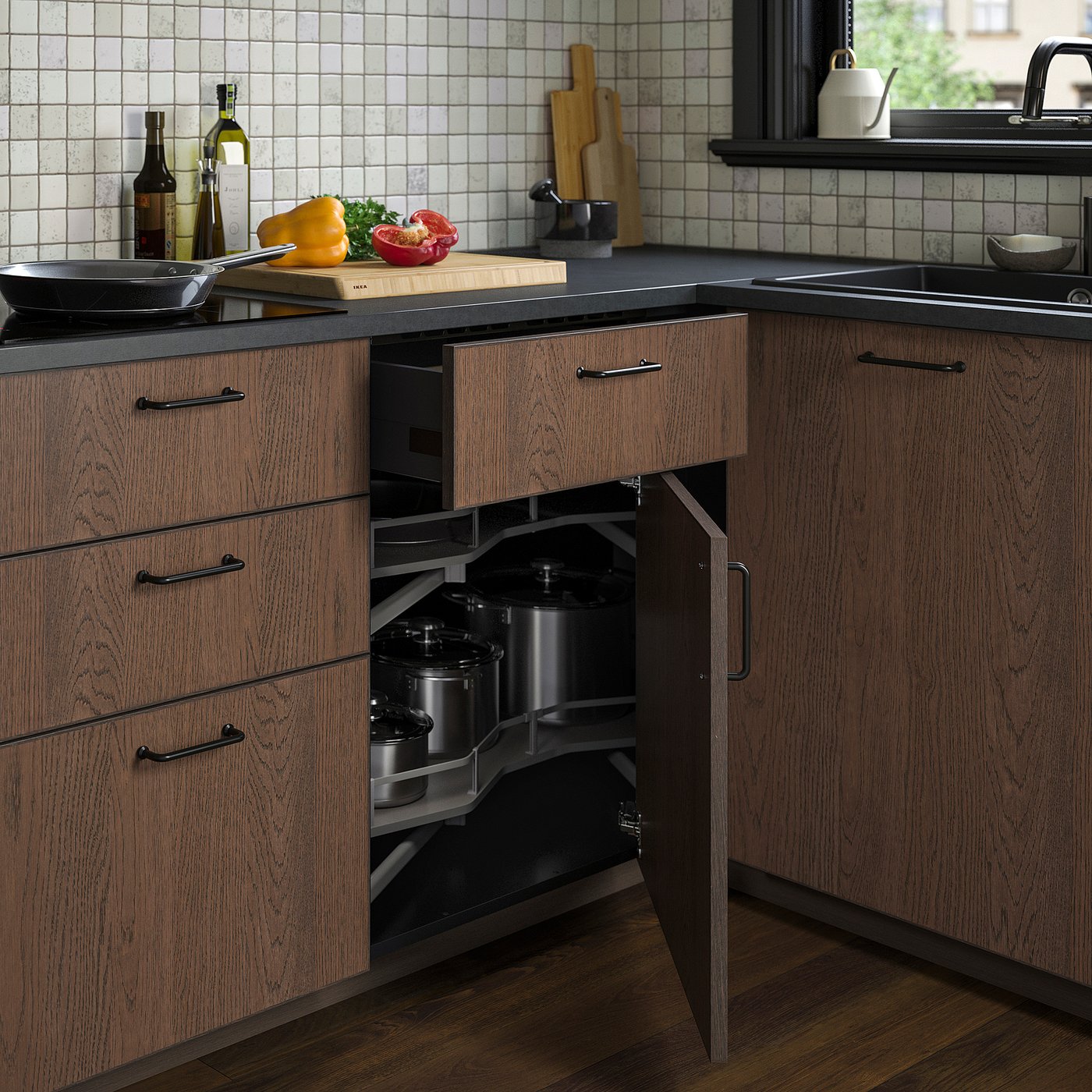 part: METOD corner base cabinet