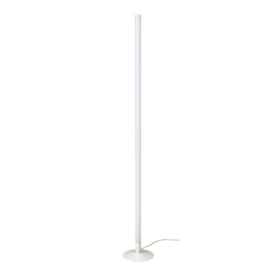 FÖRLIG LED floor/wall lamp, white/adjustable colour, 132 cm