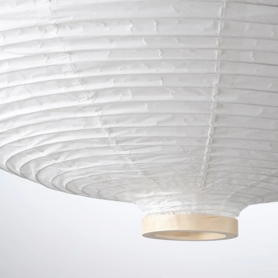 RISBYN / HAVSDJUP Pendant lamp, onion shape/white, 57 cm