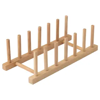 OSTBIT plate holder, bamboo, Length 27.5 x Width 12 x Height 8.5 cm