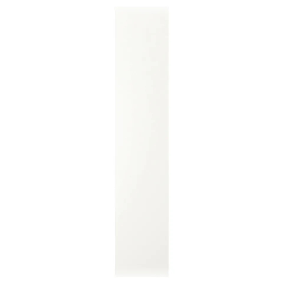 Ikea VALLSTENA white kitchen cabinet door - foil finish, rectangular shape.