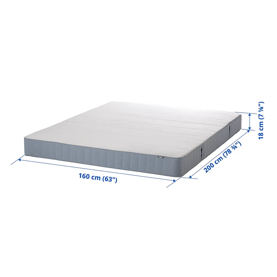 Illustration with measurements for the product: VESTMARKA.