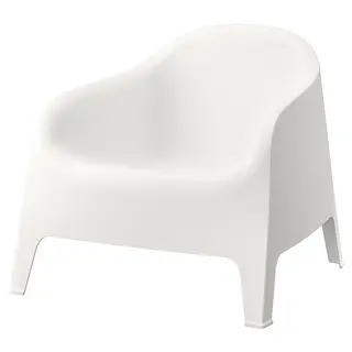 SKARPÖ armchair, outdoor, white, Width 81 x Depth 79 x Height 71 cm