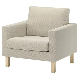 SALTSJÖBADEN cover for armchair, Fridtuna light beige