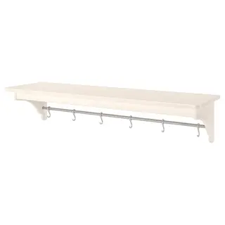 TORNVIKEN wall shelf, off-white, 120 cm