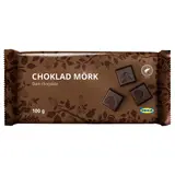 CHOKLAD MÖRK dark chocolate tablet, Rainforest Alliance Certified, 100 g