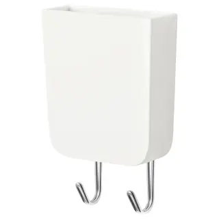 HUNDKOJA container with magnet and 2 hooks, Length 6 x Width 3 x Height 10 cm