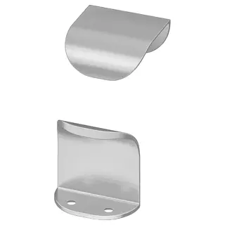BILLSBRO handle, stainless steel colour, 40 mm
