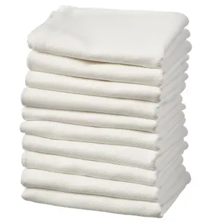 RÖDSPÄTTA tea towel, white, 45x60 cm
