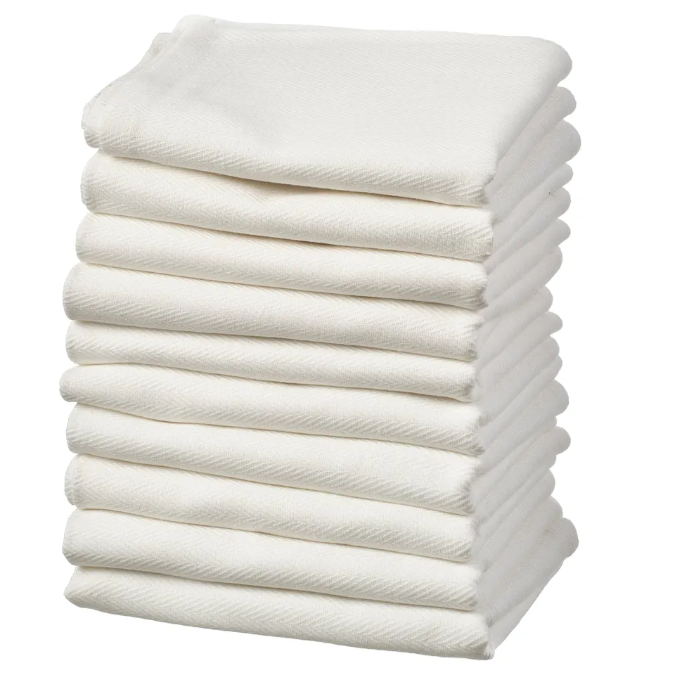 RÖDSPÄTTA Tea towel, white, 45x60 cm