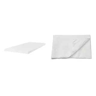ÄNGSKORN/ÅRBERGET set: natural latex mattress + mattress protector, medium firm white, Length 200 x Width 90 cm